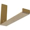 Ekena Millwork Steel Hanging Shelf Bracket, Hammered Gold 2"W x 12"D x 7"H BKTM02X12X07HSHGO - alternate 1